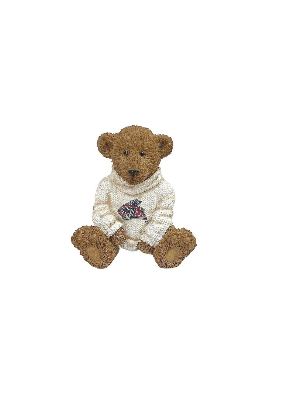 Vintage Elby Powerplay Teddies Hockey Figurine with Box - Columbus Blue Jackets